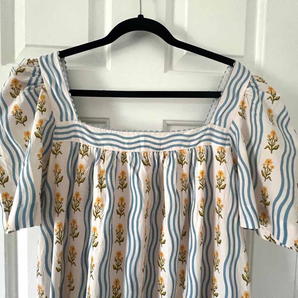 Printfresh Blue, Yellow & Green Patterned Maxi Dress - Picture 9 of 11